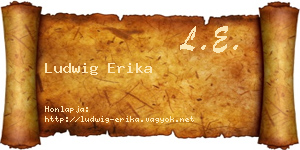 Ludwig Erika névjegykártya